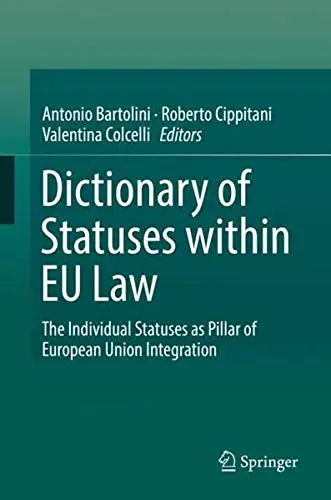 Cover of Dictionary of Statuses within EU Law