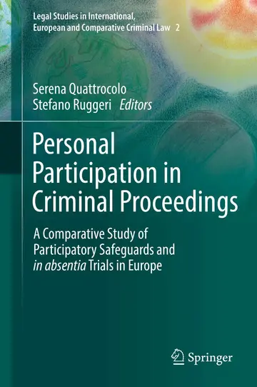 Cover of Personal Participation in Criminal Proceedings