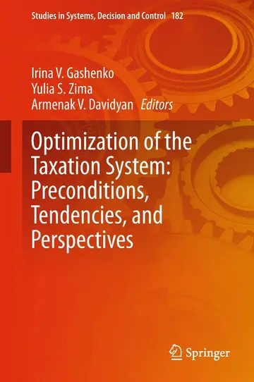 Cover of Optimization of the Taxation System