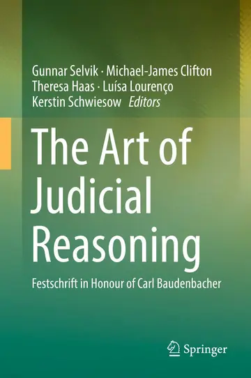 Cover of The Art of Judicial Reasoning