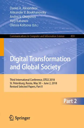 Cover of Digital Transformation and Global Society