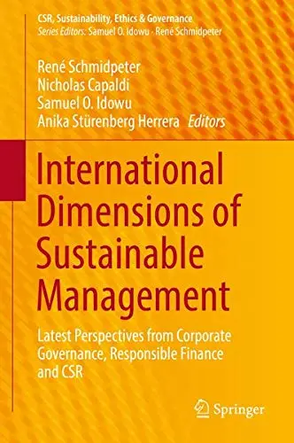 Cover of International Dimensions of Sustainable Management