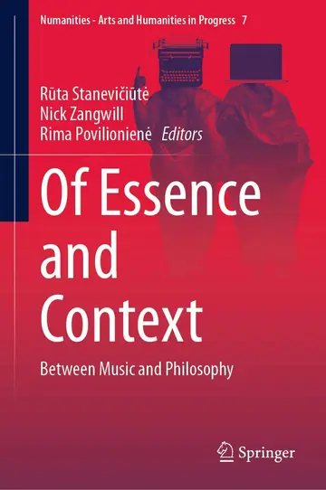 Cover of Of Essence and Context