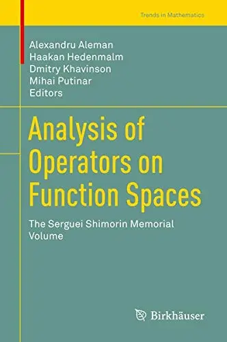 Cover of Analysis of Operators on Function Spaces