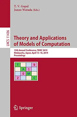 Cover of Theory and Applications of Models of Computation