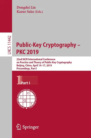 Cover of Public-Key Cryptography – PKC 2019