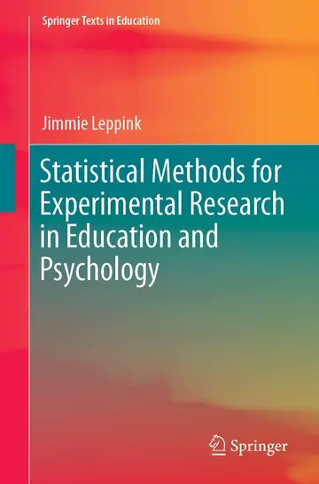 Cover of Statistical Methods for Experimental Research in Education and Psychology
