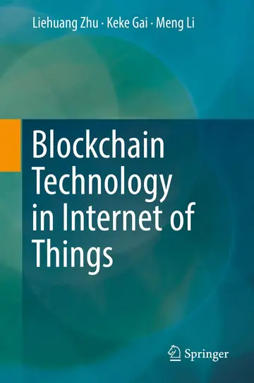 Cover of Blockchain Technology in Internet of Things