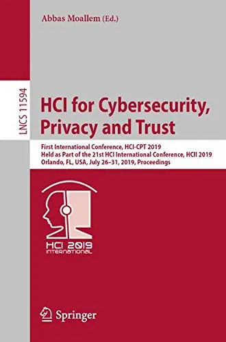 Cover of HCI for Cybersecurity, Privacy and Trust