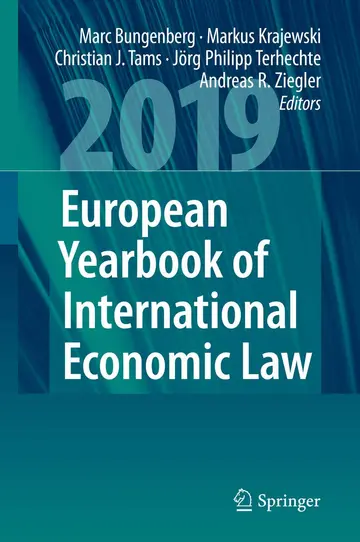 Cover of European Yearbook of International Economic Law 2019