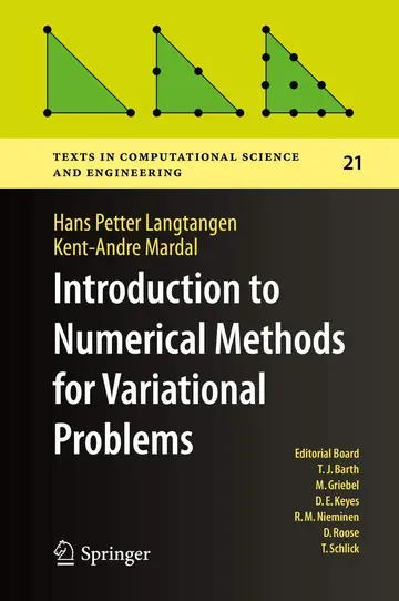 Cover of Introduction to Numerical Methods for Variational Problems