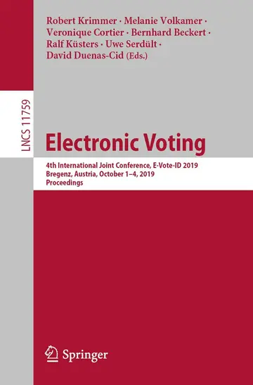 Cover of Electronic Voting