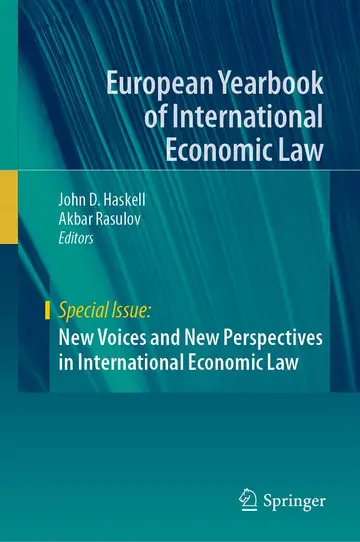 Cover of New Voices and New Perspectives in International Economic Law