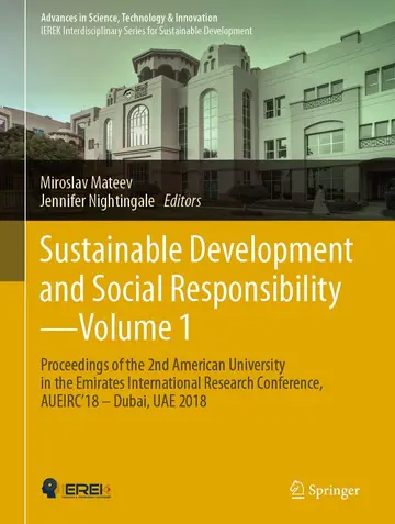 Cover of Sustainable Development and Social Responsibility―Volume 1