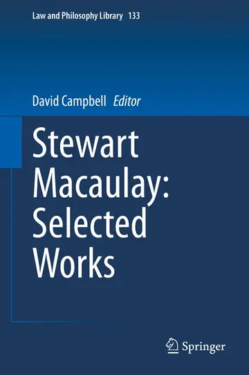 Cover of Stewart Macaulay
