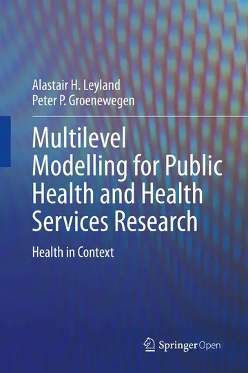 Cover of Multilevel Modelling for Public Health and Health Services Research