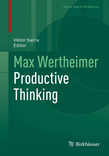 Cover of Max Wertheimer Productive Thinking