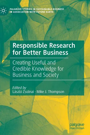 Cover of Responsible Research for Better Business