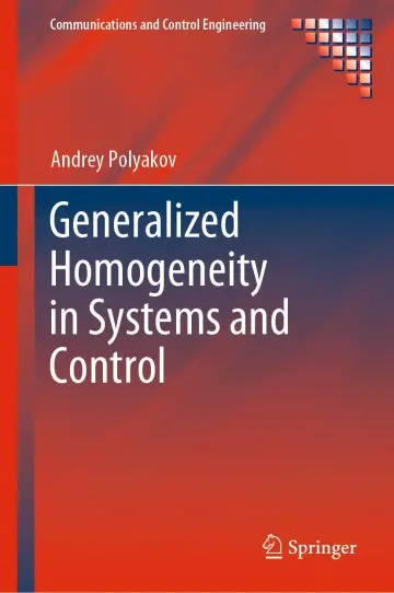 Cover of Generalized Homogeneity in Systems and Control