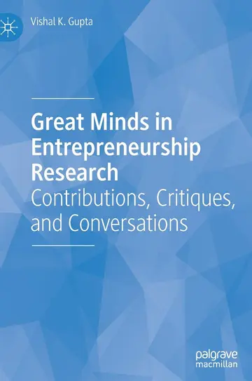Cover of Great Minds in Entrepreneurship Research