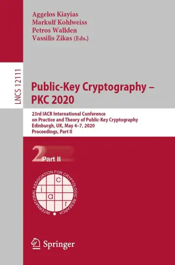 Cover of Public-key Cryptography Pkc 2020