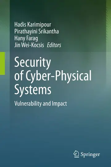 Cover of Security of Cyber-Physical Systems