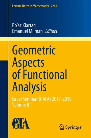 Cover of Geometric Aspects of Functional Analysis