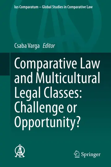 Cover of Comparative Law and Multicultural Legal Classes