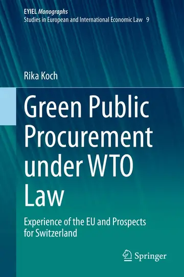 Cover of Green Public Procurement under WTO Law