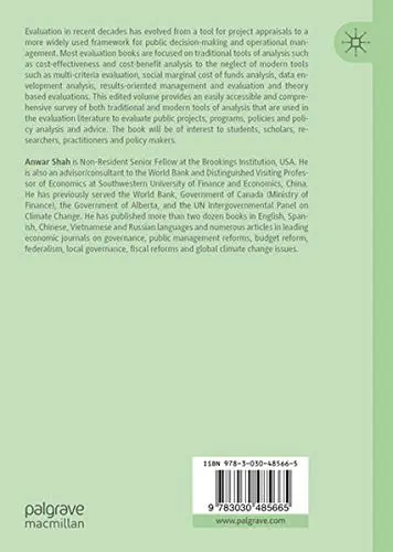 Cover of Policy, Program and Project Evaluation