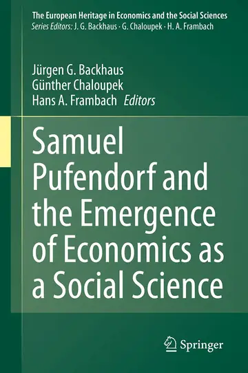 Cover of Samuel Pufendorf and the Emergence of Economics as a Social Science