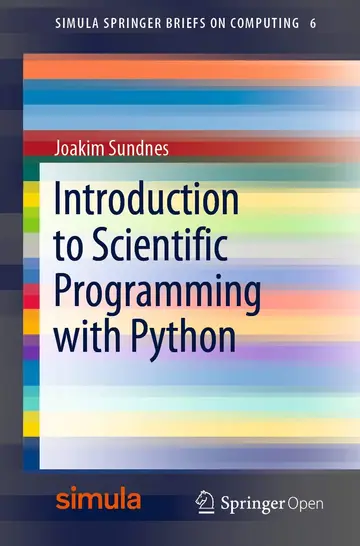 Cover of Introduction to Scientific Programming with Python