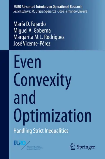 Cover of Even Convexity and Optimization