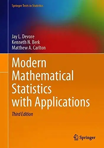Cover of Modern Mathematical Statistics with Applications