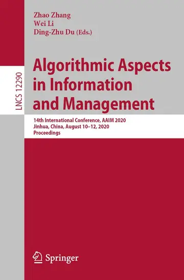Cover of Algorithmic Aspects in Information and Management