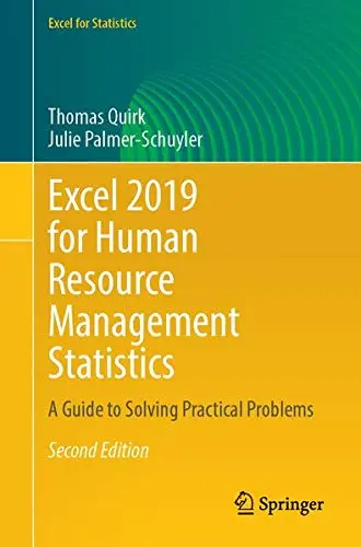 Cover of Excel 2019 for Human Resource Management Statistics