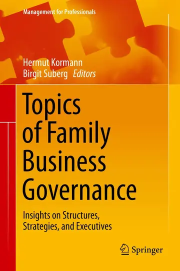 Cover of Topics of Family Business Governance