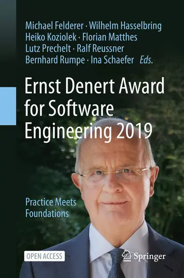 Cover of Ernst Denert Award for Software Engineering 2019