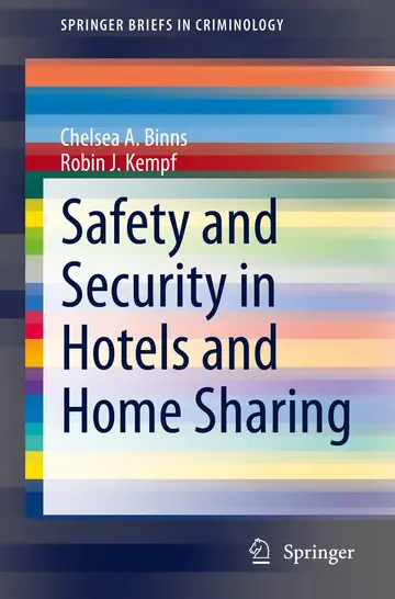Cover of Safety and Security in Hotels and Home Sharing
