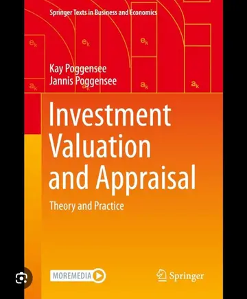 Cover of Investment Valuation and Appraisal
