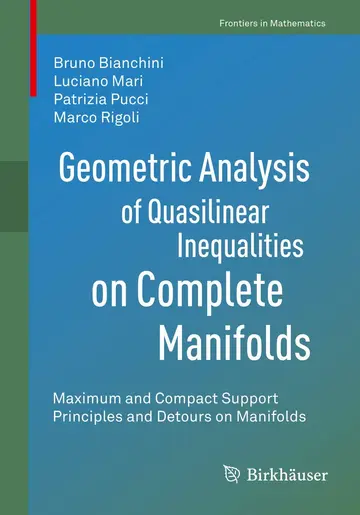 Cover of Geometric Analysis of Quasilinear Inequalities on Complete Manifolds