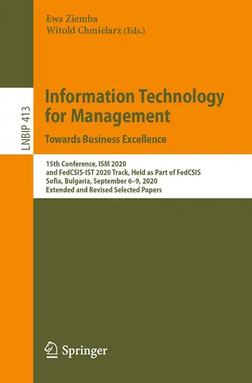 Cover of Information Technology for Management - Towards Business Excellence