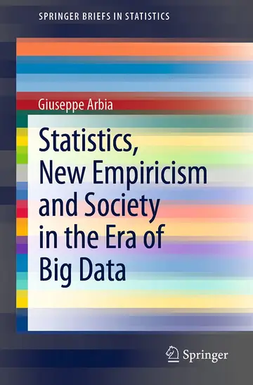 Cover of Statistica, Nuovo Empirismo E Società Nell'era Dei Big Data