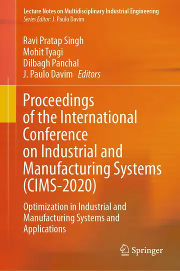 Cover of Proceedings of the International Conference on Industrial and Manufacturing Systems Cims-2020