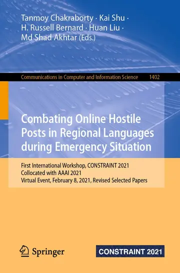 Cover of Combating Online Hostile Posts in Regional Languages During Emergency Situation