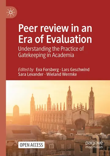 Cover of Peer review in an Era of Evaluation