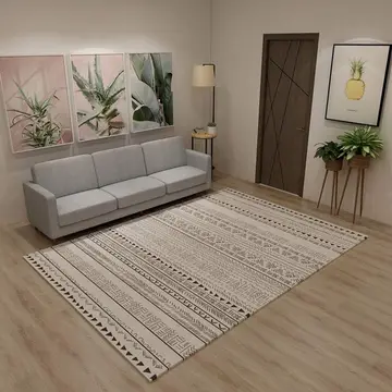 Cover of MOXIC Soft Geometric Living Room Area Rugs Rectangular Children Crawling Bedroom Rug Fleece Anti-Slip Carpets Morocco Modern Home Decor Mats Indoor Outdoor Runners Nursery 6' X 6.5'