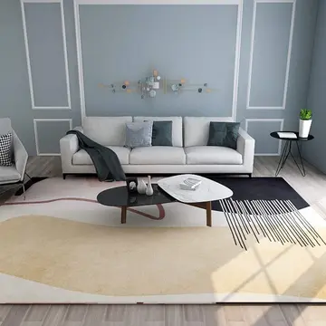 Cover of MOXIC Soft Abstract Art Living Room Area Rugs Rectangular Children Crawling Bedroom Rug Fleece Anti-Slip Carpets Nordic Modern Home Decor Mats Indoor Outdoor Runners Nursery 4.2' X 6.2'