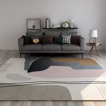 Cover of MOXIC Soft Abstract Art Living Room Area Rugs Rectangular Children Crawling Bedroom Rug Fleece Anti-Slip Carpets Nordic Modern Home Decor Mats Indoor Outdoor Runners Nursery 7' X 10'