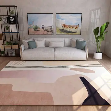Cover of MOXIC Soft Abstract Art Living Room Area Rugs Rectangular Children Crawling Bedroom Rug Fleece Anti-Slip Carpets Nordic Modern Home Decor Mats Indoor Outdoor Runners Nursery 8' X 8'